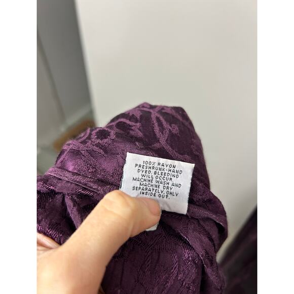 CP Shades Sausalito 2 Piece Floral Pants Set Purple Medium Whimsigoth Lagenlook - Picture 9 of 9